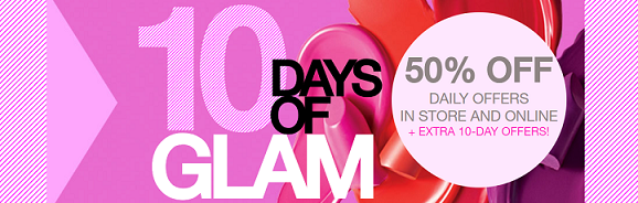 Macy's 10 Days of Glam Beauty Deals 50^